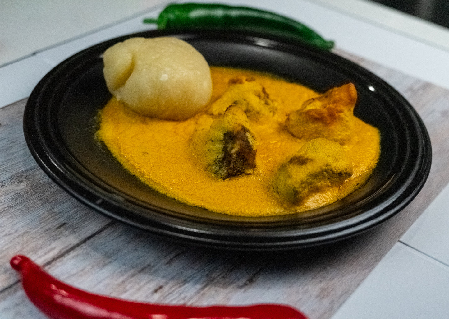 Fufu and egusi soup