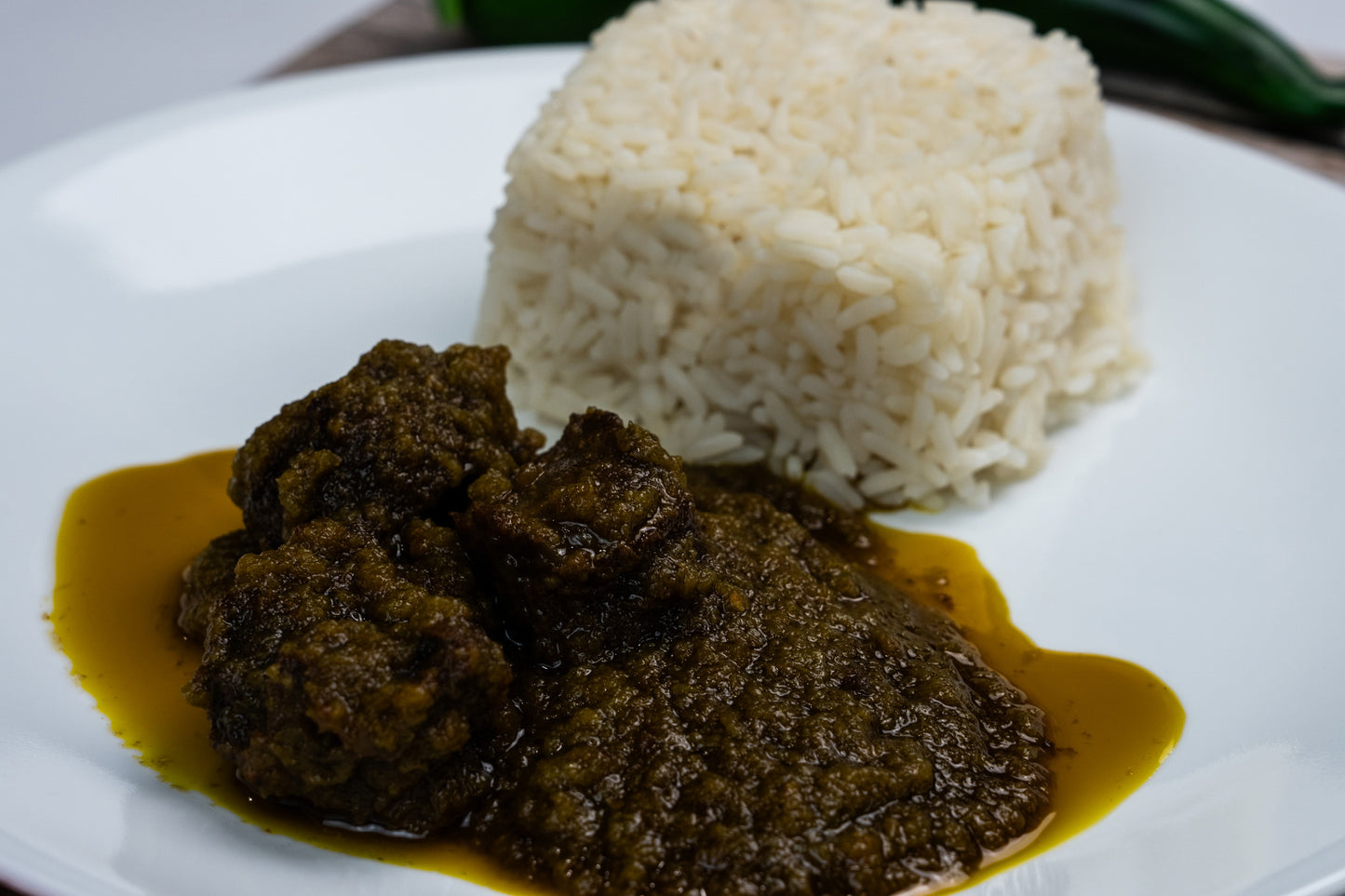 Rice and ayamase stew