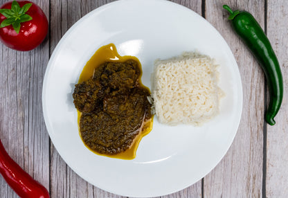 Rice and ayamase stew